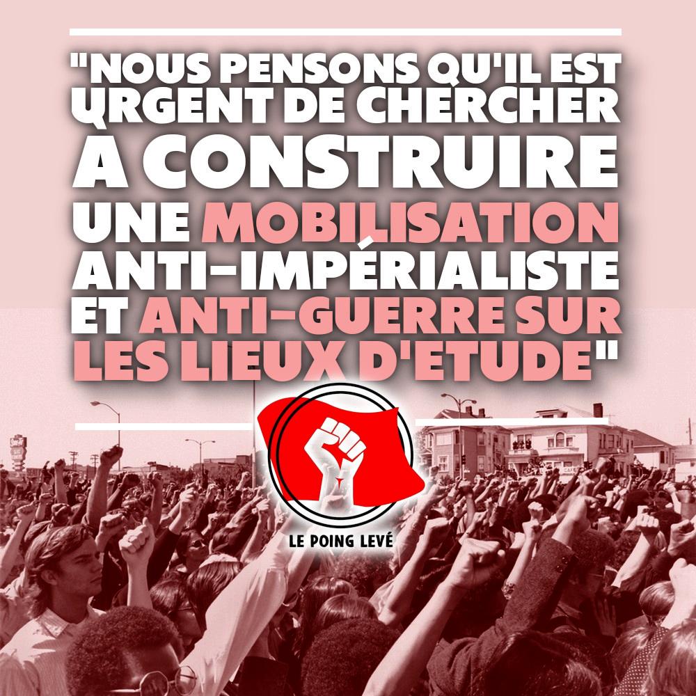 POURQUOI LE POING LEVÉ REJOINT GUERRE À LA GUERRE ?