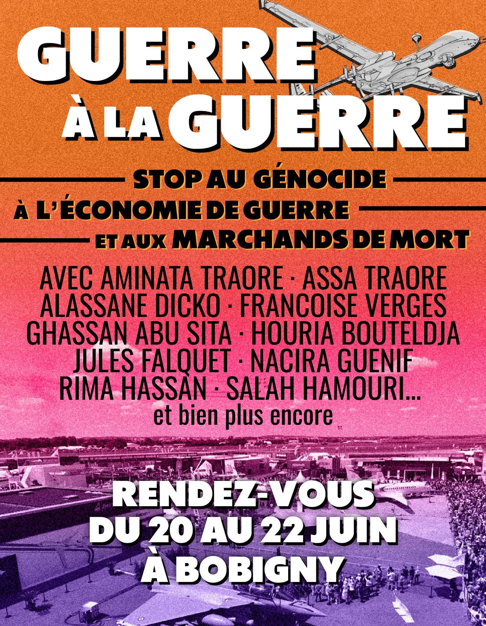 Aminata Traoré, Assa Traoré, Alassane Dicko, Françoise Verges, Ghassan Abu Sita, Houria Bouteldja, Jules Falquet, Nacira Guenif, Rima Hassan, Salah Hamouri,